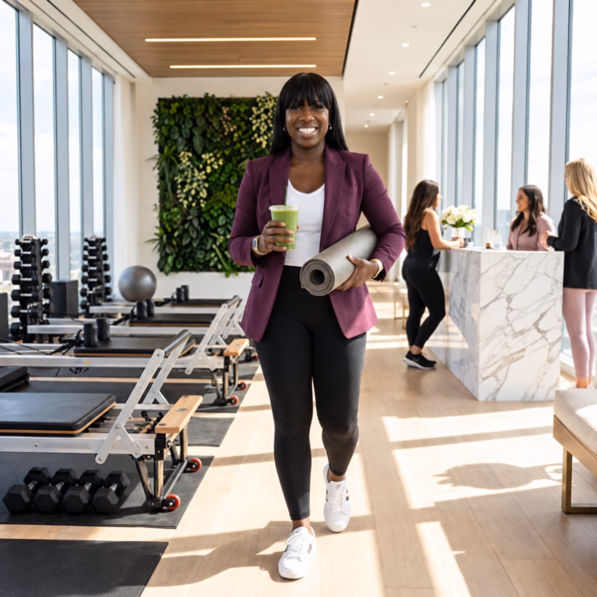 Jacqlyn Charles in a wellness setting